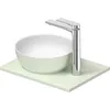 Image de Set lavabo Duravit Sivida, rond, 300x300mm, incl. console 410x330mm, 268022FH00, Couleur: Version
