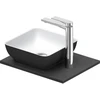 Image de Duravit Plan vasque console Sivida 41x33 cm, I.Fa w sm, ext. couleur gris mat
