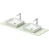 Image de Set de lavabos Duravit Sivida, rectangulaire, 2 lavabos, 400x400mm, incl. console 1350x500mm, 268021, Couleur: Version
