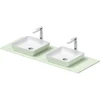 Image de Duravit Sivida Console Vasque 135x50 cm, I.Fa w sm, Couleur ext. vert ma