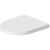Image de Duravit WC-Sitz Me by Starck sans abattant frein de chute, blanc mat, charnières ES