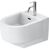 Image de Duravit Balcoon Bidet mural 37x54 cm, avec robinet, sortie horizontale, blanc mat soyeux