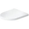 Image de Duravit Abattant WC Balcoon recouvrant, amovible, avec frein de chute, blanc brillant