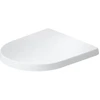 Image de Duravit Abattant WC Balcoon Compact 37x54 cm, abattant, avec frein de chute, blanc mat s-matt