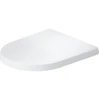Image de Duravit Abattant WC Balcoon chevauchant, amovible, sans frein, blanc mat satiné