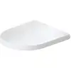 Image de Duravit Abattant WC Balcoon Compact 37x54cm, amovible, sans frein de chute, blanc mat satiné
