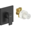 Image de Duravit Set de montage complet Manhattan Mitigeur douche encastré, noir mat