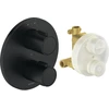 Image de Duravit Kit de montage prêt UP-THM, rosace ronde, noir mat