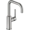 Image de Duravit Mitigeur lavabo Fresh u. -Flow Balcoon sans tirette, inox brossé