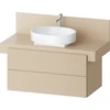 Image de Duravit Meuble sous lavabo Balcoon 100x57x53,4 cm, beige structuré, 2 tiroirs