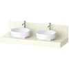 Image de Duravit Console Balcoon 140x55x37 cm, 2 trous, becs doubles, ivoire mat