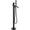 Image de Duravit Mitigeur monocommande baignoire C.1, bec 201 mm, sur pied, noir mat