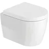 Image de Pack cuvette WC suspendu compact sans bride DURAVIT ME by Starck avec abattant frein de chute