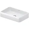 Image de Duravit Qatego vasque à poser, 600x400mm, sans trop-plein, polie, Soft Edge, rectangulaire, 2383600079, Couleur: blanc