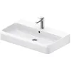 Image de Duravit Qatego lavabo, 800x470mm, avec trop-plein, partie inférieure vitrée, 2382800000, Couleur: blanc