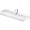 Image de Duravit Qatego lavabo, 1200x470mm, avec trop-plein, dessous émaillé, DuraCeram, 2382120000, Couleur: blanc
