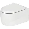 Image de Duravit Qatego WC suspendu, chasse deau basse, 385x570x360mm, sortie horizontale, rimless, 2556092000, Couleur: blanc