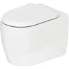 Image de Duravit Qatego WC au sol, chasse deau basse, sortie horizontale, 390x600x400mm, rimless, 2020092000, Couleur: blanc