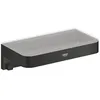 Image de GROHE Start Cube Panier de Douche, A coller QuickGlue ou à visser, Métal/Matériau Synthétique, Noir Mat, 411072430