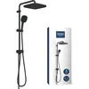 Image de Colonne de douche avec inverseur manuel - Economie deau - GROHE Vitalio Comfort 250 - Noir Mat - 266982431