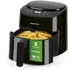 Image de GOURMETmaxx Friteuse à air chaud 4,5L 1400 W | Avec 8 programmes différents, idéale pour rôtir, griller, griller, etc. | Préparation particulièrement pauvre en graisse et douce | Minuterie