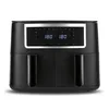 Image de GOURMETmaxx Air Fryer avec 2 tiroirs - 2 x 4 L | Pour cuire en même temps | Friteuse à air chaud avec écran tactile, minuterie & arrêt automatique | 10 programmes | Frire presque sans huile