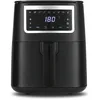 Image de GOURMETmaxx Air Fryer de 4 L | Friteuse à air chaud avec écran tactile & minuterie | 9 fonctions et 8 programmes | Rôtir et frire presque sans huile dans ce mini-four | 1300 W [Noir]
