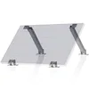 Image de Zelsius Kit de support universel pour panneau solaire avec angle réglable | Kit de montage en aluminium pour quatre panneaux | Support de panneau avec mécanisme télescopique, kit de fixation