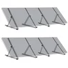 Image de Zelsius Kit de support universel pour panneau solaire avec angle réglable de 0 à 90° | Support de panneau, kit de montage en aluminium pour panneaux | Kit de fixation (71 x 3,5 x 3-71 cm, 4)