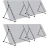 Image de Zelsius Kit de support universel pour panneau solaire avec angle réglable de 0 à 90° | Support de panneau, kit de montage en aluminium pour panneaux | Kit de fixation (104 x 3 x 3-104 cm, 4)