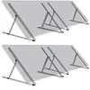 Image de Zelsius Kit de support universel pour panneau solaire avec angle réglable de 0 à 90° | Support de panneau, kit de montage en aluminium pour panneaux | Kit de fixation (114 x 3 x 3-114 cm, 4)
