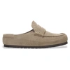 Image de Birkenstock pour femme. 1029675 Sabots en Cuir Naples Wrapped (Coupe Regular) taupe (41), Plat, Aucun, Casuel