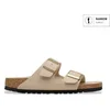 Image de Birkenstock pour femme. 1031438 Sandales Arizona Birko-Flor (Coupe Étroite) sable (38), Beige, Plat, Aucun, Casuel