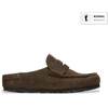 Image de Birkenstock pour homme. 1031605 Sabots en Cuir Naples Wrapped (Coupe Regular) marron (42), Plat, Aucun, Casuel