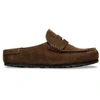 Image de Birkenstock pour femme. 1031701 Mocassins Naples Wrapped en cuir (Coupe Étroite) marron (36), Plat, Aucun, Casuel