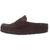 Image de Birkenstock 1031701 Naples Wrapped Carafe Sabot pour femme en daim marron foncé, marron, 37 EU