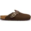 Image de Sabots Boston Braided Suède BIRKENSTOCK Marron 36