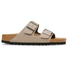 Image de Birkenstock pour homme. 1032019 Sandales Arizona Birko-Flor (Coupe Régulière) taupe (44), Plat, Aucun, Casuel