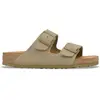 Image de Sandales Arizona Suède BIRKENSTOCK Khaki 36