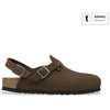 Image de Birkenstock pour homme. 1032024 Sabots en Cuir Tokyo (Coupe Régulière) marron (40), Plat, Boucle, Casuel
