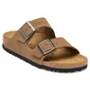 Image de Birkenstock Cuir daim Arizona - 1025657, Thé foncé, 40 EU