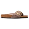 Image de Birkenstock pour femme. 1032935 Sandales Madrid Big Buckle (Ajustement Étroit) taupe (36), Plat, Aucun, Casuel