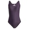 Image de adidas Femme 3 Bar Logo Swimsuit, Aurora Black/Preloved Fig, 36