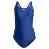 Image de adidas Femme Mid 3-Stripes Swimsuit, Dark Blue/Green Spark, 38