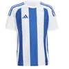 Image de adidas Unisex Kinder Striped 24 Jersey Kids, White/Team Royal Blue, 15-16 Years