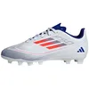 Image de adidas F50 Club Football Boots Flexible Ground, Chaussures de Football pour Terrain Ferme, FTWR White/Solar Red/Lucid Blue,