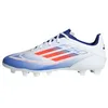 Image de adidas Mixte F50 Club Football Boots Flexible Ground, Cloud White/Solar Red/Lucid Blue, 43 1/3 EU