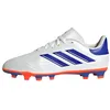 Image de adidas Copa Pure II Club Football Boots Flexible Ground, Chaussures de Football pour Terrain Ferme, FTWR White/Lucid Blue/Solar Red,