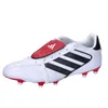 Image de adidas Chaussures Unisexes Copa Gloro 2 Firm Ground, Blanc, Noir, Rouge., 40 2/3 EU