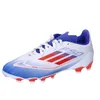 Image de adidas F50 League Football Boots Multi Ground, Chaussures de Football Multi-terrains, FTWR White/Solar Red/Lucid Blue,
